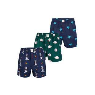 Phil & Co Wide Boxer Shorts Men With Print 3-Pack