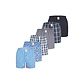 Phil & Co Phil & Co Wijde Boxershorts Heren 6-Pack Multipack D515