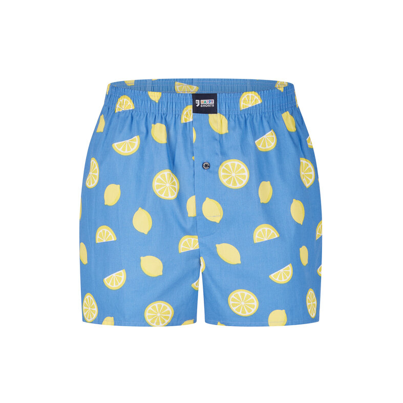 Happy Shorts Happy Shorts Wide Boxer Shorts Men's Lemon Print