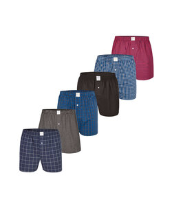 GILDAN Geweven boxershorts voor heren, multipack slips (pak van 5), Diverse Navy (5-pack), L
