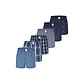 Phil & Co Phil & Co Wijde Boxershorts Heren 6-Pack Multipack D510