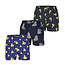 Happy Shorts Happy Shorts Wide Boxer Shorts Men With Print 3-Pack