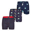 Happy Shorts Happy Shorts Wijde Boxershorts Heren Met Print 3-Pack