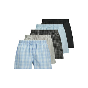 Jack & Jones Heren Wijde Boxershorts Geweven Katoen JACMILANO 5-Pack
