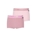 O'Neill O'Neill Boxershort Dames 2-Pack Effen Roze