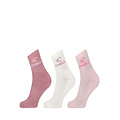 O'Neill O'Neill Sportsokken Unisex Quarter 3-Pack Roze/Wit