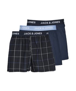 Jack & Jones Heren Wijde Boxershorts JACJACKSON Donkerblauw 3-Pack