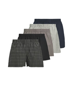 Jack & Jones Men's Wide Boxer Shorts JACMILANO Woven Cotton 5-Pack