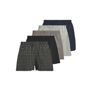 Jack & Jones Men's Wide Boxer Shorts JACMILANO Woven Cotton 5-Pack