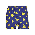Happy Shorts Happy Shorts X Men's Wide Boxer Shorts With Inner Briefs Rubber Ducks Print