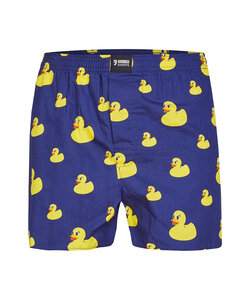 Happy Shorts X Heren Wijde Boxershort Met Binnenbroek Badeendjes Print
