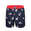 Happy Shorts Happy Shorts X Heren Wijde Boxershort Met Binnenbroek Kerst Wasbeer Print