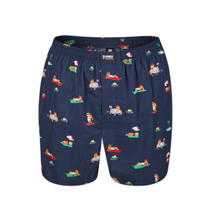 Happy Shorts X Heren Wijde Boxershort Met Binnenbroek Luiaard Print