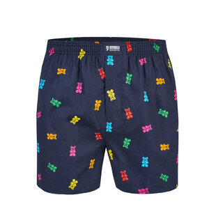 Happy Shorts X Heren Wijde Boxershort Met Binnenbroek Gummibeer Print