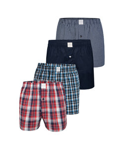 MG-1 Woven Wide Boxer Shorts Men Core Blue 4-Pack