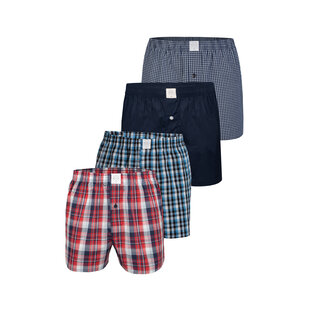 MG-1 Woven Wide Boxer Shorts Men Core Blue 4-Pack