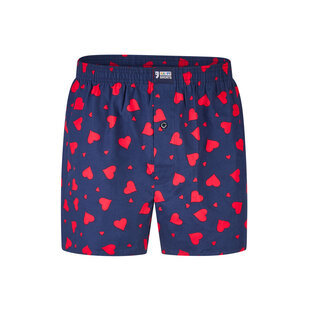 Happy Shorts Wijde Boxershort Heren Met Grote Rode Hartjes