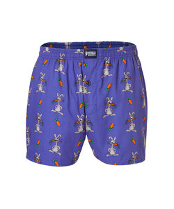 Happy Shorts X Heren Wijde Boxershort Met Binnenbroek Haas Print