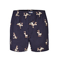 Happy Shorts Happy Shorts X Heren Wijde Boxershort Met Binnenbroek Ezel Print