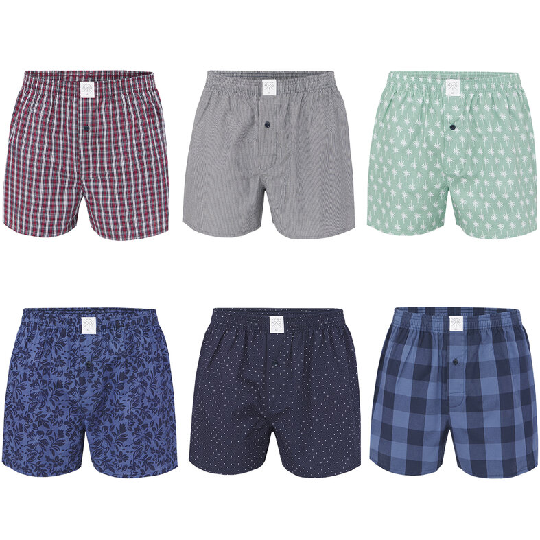 MG-1 MG-1 Wijde Boxershorts Heren 6-Pack D300 Assorti Multipack