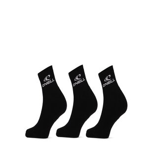 O'Neill Sports Socks Unisex Quarter 3-Pack Black