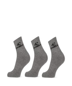 O'Neill Sportsokken Unisex Quarter 3-Pack Grijs