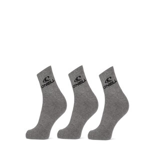 O'Neill Sportsokken Unisex Quarter 3-Pack Grijs