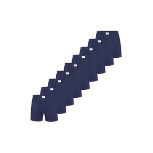 Phil & Co Wide Boxer Shorts Jersey Stretch Solid Navy Blue 9-Pack