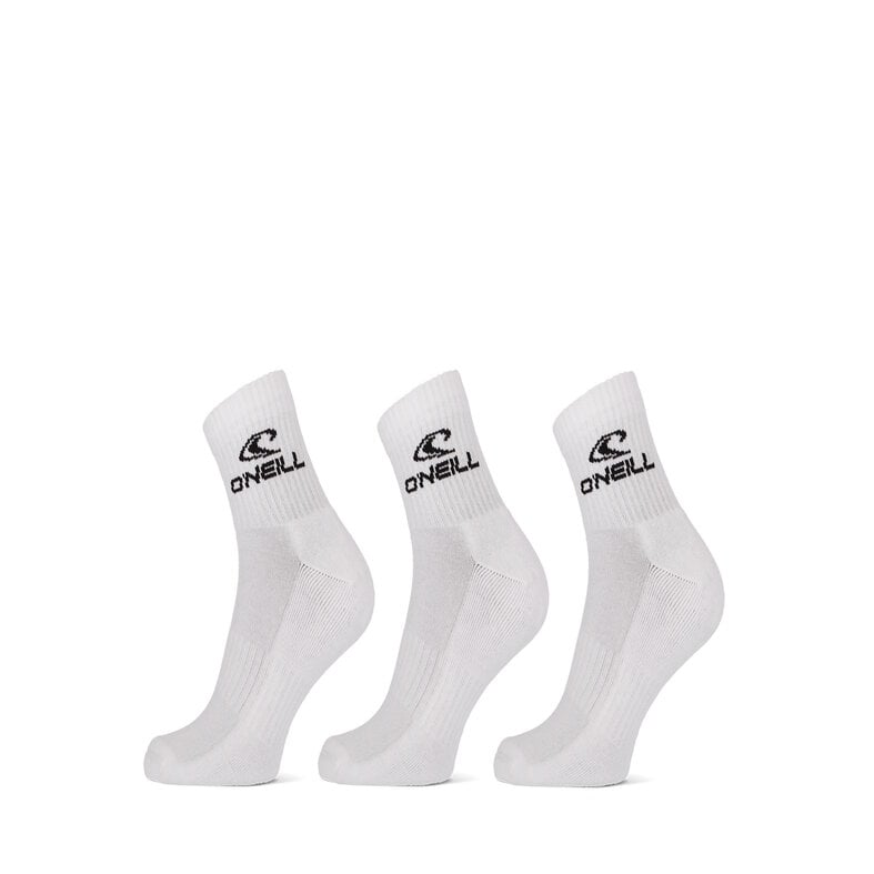 O'Neill O'Neill Sports Socks Unisex Quarter 3-Pack White