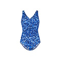 Ten Cate Ten Cate Dames Corrigerend Badpak Soft Cup Zee Swirl Blauw