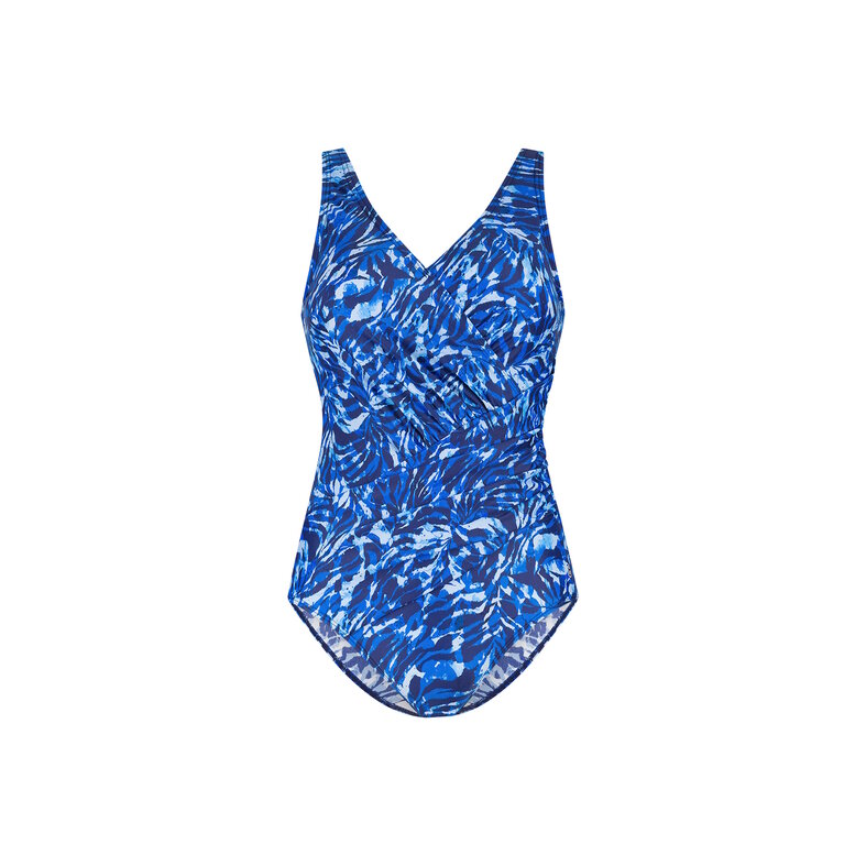 Ten Cate Ten Cate Ladies Correcting Swimsuit Soft Cup Sea Swirl Blue