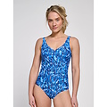 Ten Cate Ten Cate Ladies Correcting Swimsuit Soft Cup Sea Swirl Blue
