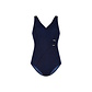 Ten Cate Ten Cate Ladies Swimsuit Soft Cup Buckle V-Neck Dark Blue Animal Print