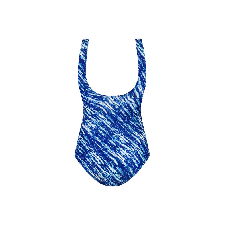 Ten Cate Ten Cate Ladies Swimsuit Soft Cup V-Neck Blue Color Flow