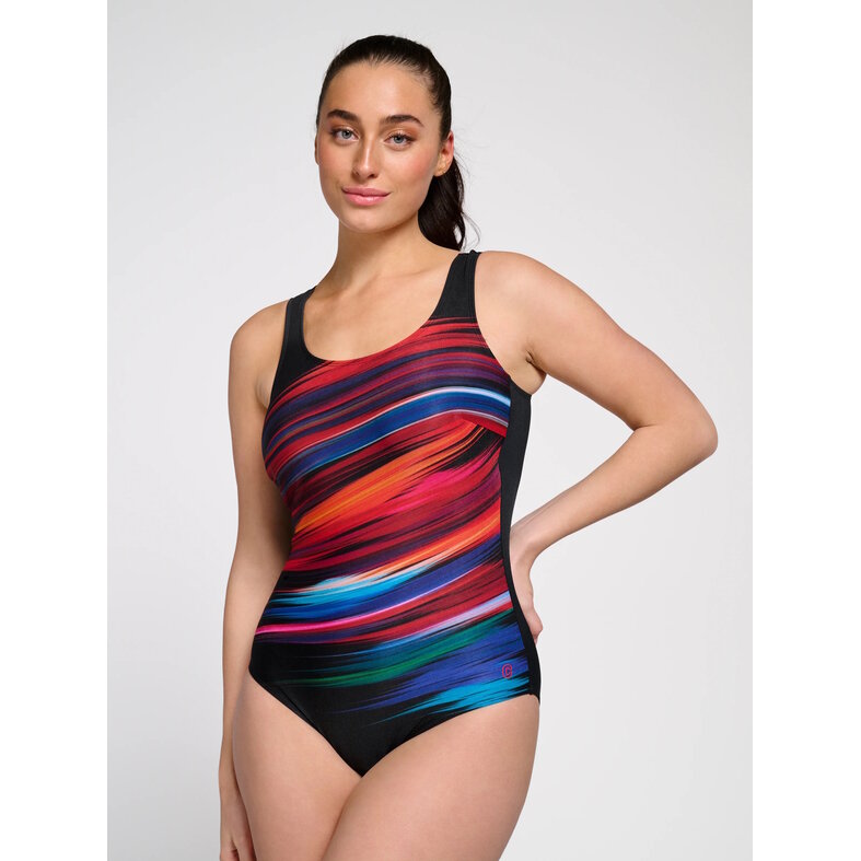 Ten Cate Ten Cate Dames Badpak Soft Cup Donkerblauw Multi Color