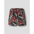 Name It Name It Jongens Zwemshorts NKMZABA Zwart/Rood Gebloemd