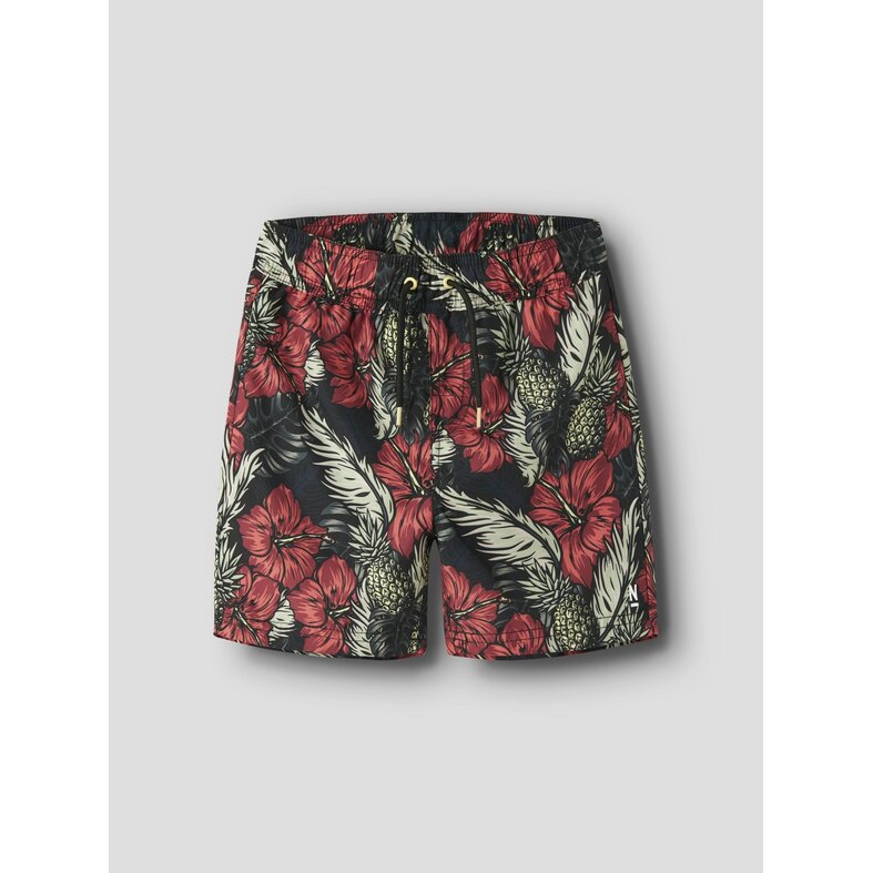 Name It Name It Boys Swim Shorts NKMZABA Black/Red Flowered