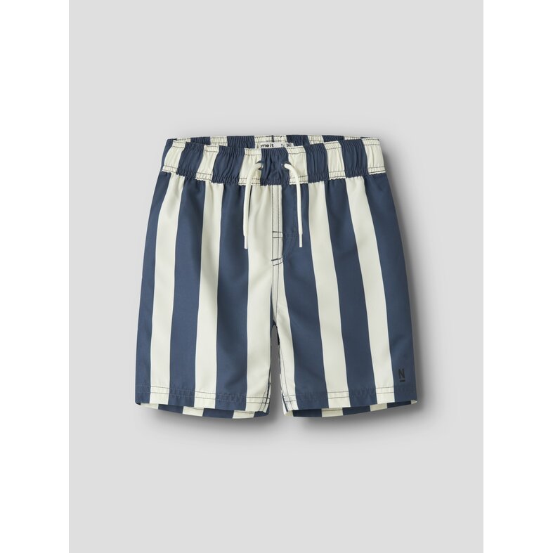 Name It Name It Jongens Zwemshorts NKMZABA Blauw/Wit Gestreept