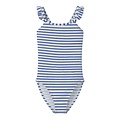 Name It Name It Girls Swimsuit NKFZIPPA Blue/White Striped
