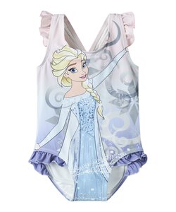 Name It Meisjes Disney Frozen Badpak NMFMOSA Elsa Paars/Roze Kleurverloop