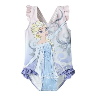Name It Girls Disney Frozen Swimsuit NMFMOSA Elsa Purple/Pink Color Gradient