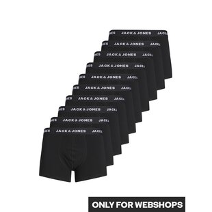 Jack & Jones Solid Black Boxer Shorts Men Multipack JACSOLID 10-Pack
