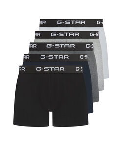 G-Star Heren Boxershorts Trunks MAIZE 5-Pack Multipack Zwart/Grijs/Wit/Blauw