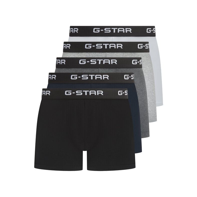 G-Star G-Star Men's Boxer Shorts Trunks MAIZE 5-Pack Multipack Black/Grey/White/Blue