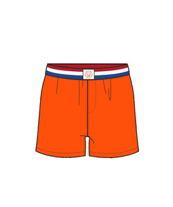 Happy Shorts Men's Wide Boxer Shorts Holland Orange