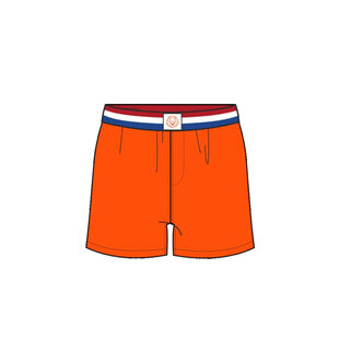 Happy Shorts Men's Wide Boxer Shorts Holland Orange
