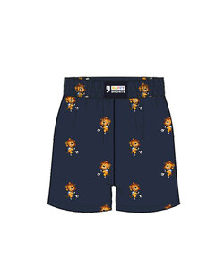 Happy Shorts Heren Wijde Boxershorts Holland Donkerblauw Leeuw