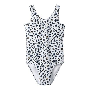 Name It Girls Swimsuit NKFZANIMAL White Animal Print