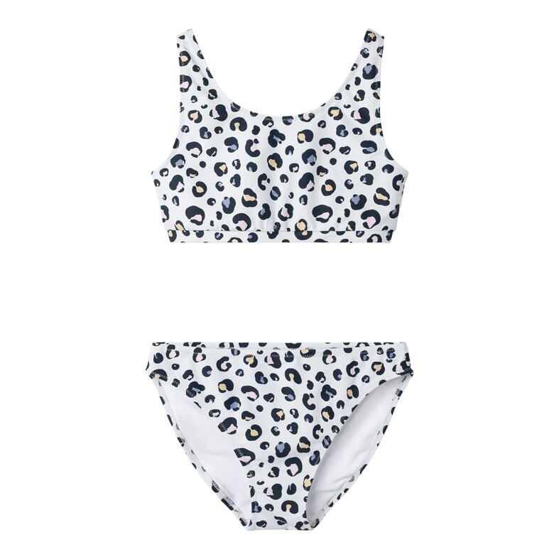 Name It Name It Meisjes Bikini Set NKFZANIMAL Wit Dierenprint