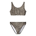 Name It Name It Girls Bikini Set NKFZANIMAL Brown Jaguar Print